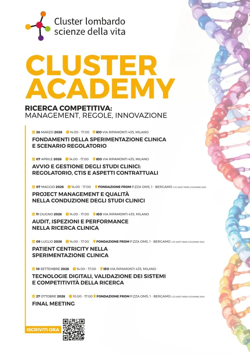 Cluster Academy: a Bergamo tre appuntamenti su sicurezza e affidabilità dei processi di ricerca